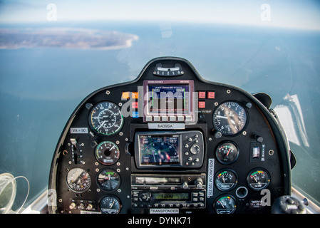 Au cours de pilotage d'avion de Cape May, NJ Banque D'Images