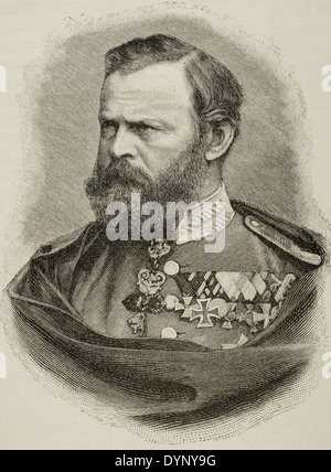 Le prince Luitpold de Bavière (1821-1912). Prince Regent et de facto, roi de Bavière. La gravure. L'histoire universelle, 1885. Banque D'Images