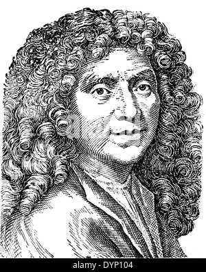 Jean-Baptiste Molière (1622-1673), dramaturge et acteur français, illustration de l'Encyclopédie Soviétique, 1938 Banque D'Images