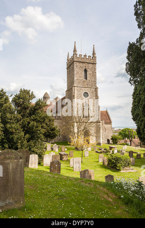 Église St Leonard's dans la ville de Cinque Port Hythe, dans le Kent contient un ossuaire