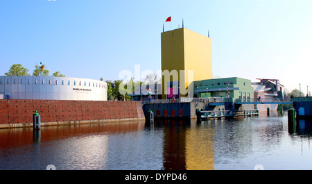 Groninger Museum, le musée d'art contemporain moderniste à Groningen, Pays-Bas Banque D'Images