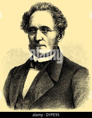 Wilhelm Friedrich Ritschl (né le 6 avril 1806, mort le 9 novembre 1876) Banque D'Images