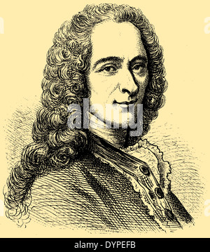 Voltaire François Marie (né le 20 novembre 1694, est décédé le 30 mai 1778) Banque D'Images