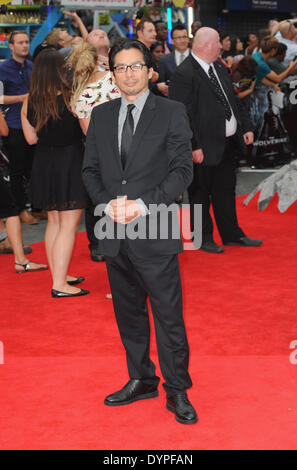 Juillet 16, 2013 - Londres, Angleterre, Royaume-Uni - Hiroyuki Sanada arrive pour le London Premiere de 'Wolverine' au cinéma Empire. (Crédit Image : © Ferdaus Shamim/ZUMA/ZUMAPRESS.com) fil Banque D'Images