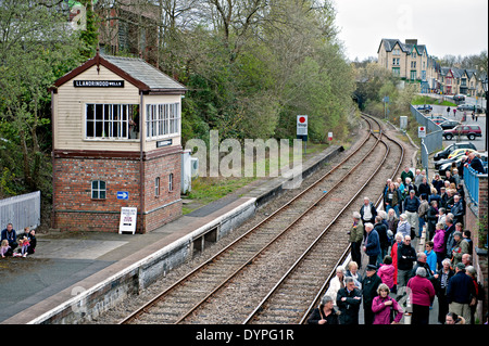 Llandrindod gare ferroviaire, sur la ligne de Cœur du Pays de Galles, Royaume-Uni Banque D'Images