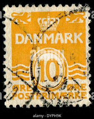 Danemark - VERS 1960 : un timbre imprimé au Danemark montre 50 couronnes, série, vers 1960 Banque D'Images