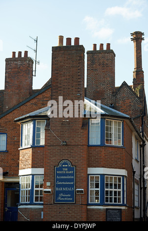 Le White Hart public house, Sternfield, Suffolk, UK. Banque D'Images