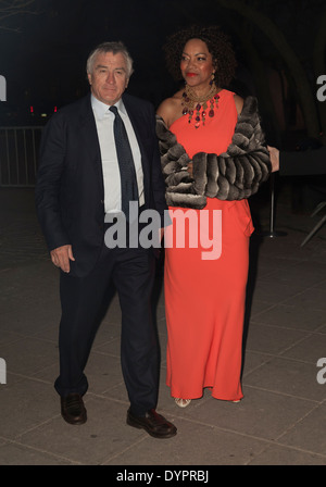 Robert De Niro et Grace Hightower assister à la Vanity Fair Party au cours de la 2014 Tribeca Film Festival Banque D'Images