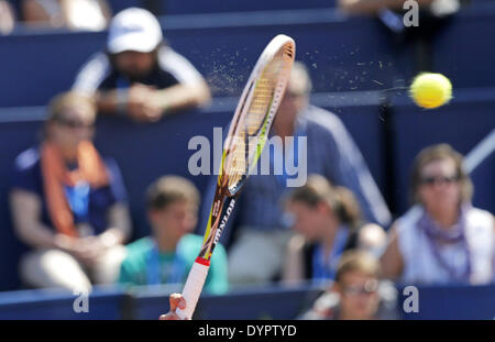 Barcelone, Espagne. Apr 24, 2014. Espagne-BARCELONE -24 avril : 1/8 finale entre Fernando Verdasco et Nicolas Almagro, pour l'Open de Barcelone Banc Sabadell, 62 Trofeo Conde de Godo, joué au tennis RC Barcelone le 24 avril 2014. photo : Joan Valls/Urbanandsport Nurphoto/crédit : Joan Valls/NurPhoto ZUMAPRESS.com/Alamy/Live News Banque D'Images