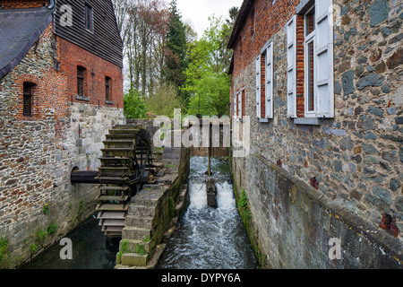 L'ancien moulin à eau moulin banal à Kasteelbrakel / Braine-le-Château, Namur, Wallonie, Belgique Banque D'Images