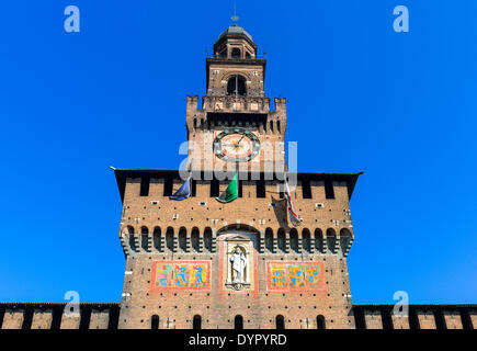 Milan, Italie. 23 avr, 2014. le château Sforzesco Crédit : Realy Easy Star/Alamy Live News Banque D'Images