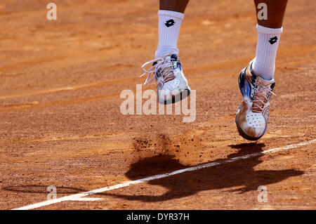 Barcelone, Espagne. Apr 24, 2014. Espagne-BARCELONE -24 avril : 1/8 finale entre Fernando Verdasco et Nicolas Almagro, pour l'Open de Barcelone Banc Sabadell, 62 Trofeo Conde de Godo, joué au tennis RC Barcelone le 24 avril 2014. photo : Joan Valls/Urbanandsport Nurphoto/crédit : Joan Valls/NurPhoto ZUMAPRESS.com/Alamy/Live News Banque D'Images