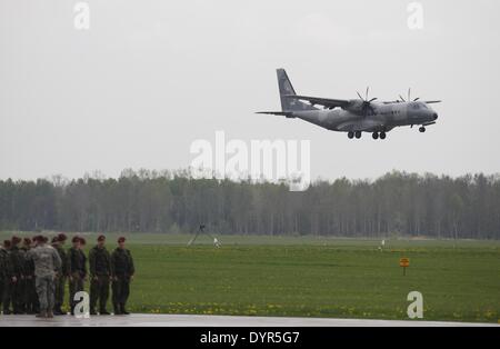 Swidwin , Pologne 23e, avril 2014 21e en images : Polonais Airforce Base aérienne tactique dans Swidwin Banque D'Images