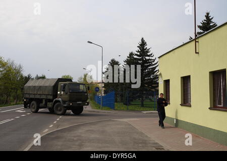 Swidwin , Pologne 23e, avril 2014 21e en images : Polonais Airforce Base aérienne tactique dans Swidwin Banque D'Images