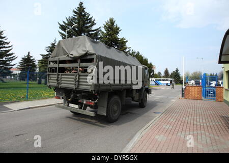 Swidwin , Pologne 23e, avril 2014 21e en images : Polonais Airforce Base aérienne tactique dans Swidwin Banque D'Images