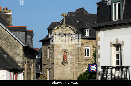 Près de Treguier Paimpol,Place du Martray,ancienne maison,Côtes-d'Armor,Bretagne,Bretagne,France Banque D'Images