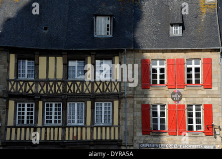 Près de Treguier Paimpol,Place du Martray,ancienne maison,Côtes-d'Armor,Bretagne,Bretagne,France Banque D'Images