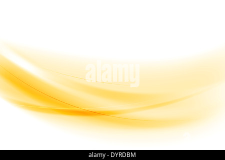 Brillant jaune vif vagues. Mesh gradient vector Banque D'Images