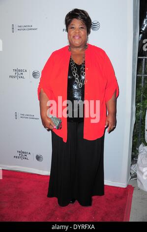 New York, NY, USA. Apr 24, 2014. Cleo King au hall des arrivées pour avant de passer en première mondiale au Festival du film de Tribeca 2014, la School of Visual Arts (SVA) Theatre, New York, NY Le 24 avril 2014. Credit : Gregorio T./Binuya Everett Collection/Alamy Live News Banque D'Images