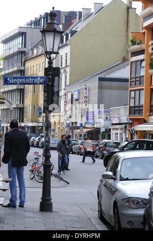 Le Siegesstrasse à Munich, 2011 Banque D'Images