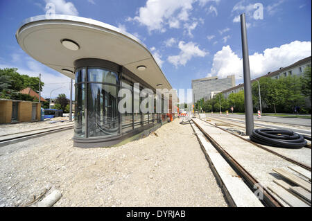 Site de construction à Munich, 2011 Effnerplatz Banque D'Images