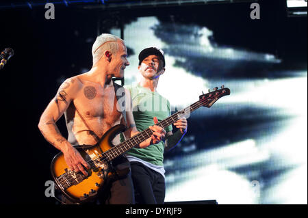 Red Hot Chili Peppers à Munich, 2011 Banque D'Images