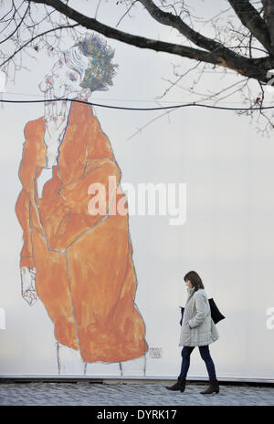 Dans l'exposition Egon Schiele Kunstbau Lenbachhaus à Munich, 2012 Banque D'Images