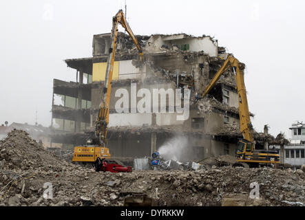 Des travaux de démolition sur l'ancien site de l'ADAC à Munich, 2012 Banque D'Images