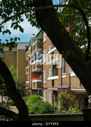 L'extérieur du logement social, Hayne House, Londres Banque D'Images