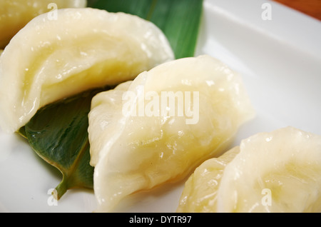 Raviolis chinois Jiaozi Banque D'Images