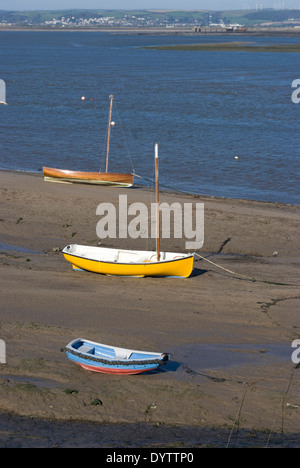 La marée basse à la ville de Appledore à vers Instow, Devon, UK Banque D'Images