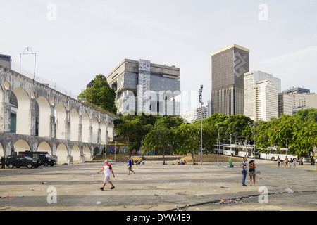 Rio de Janeiro, Centro, Arcos da Lapa, Petrobras, Brésil Banque D'Images