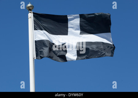 Le drapeau de Cornwall en battant Lerryn Banque D'Images