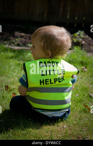 Daddy's Little Helper Banque D'Images