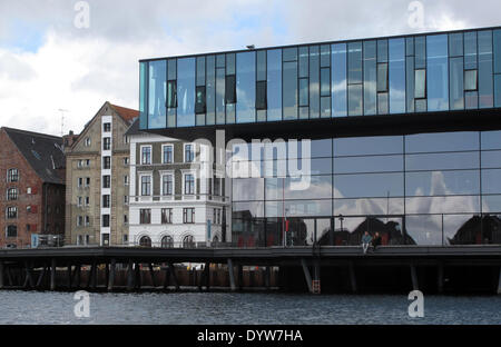 Vue sur le Théâtre Royal Danois à Copenhague, Danemark, 18 avril 2014. Conçu par l'architecte danois Lundgaard & Tranberg, il a été achevé en 2008. Photo : Nicole Becker - PAS DE SERVICE DE FIL Banque D'Images