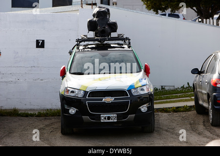 Google Street View voiture garée dans ushuaia argentine Banque D'Images