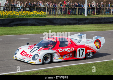 1978 Rondeau-Cosworth M378 avec chauffeur Emanuele Pirro. 72e réunion des membres de Goodwood, Sussex, UK. Banque D'Images