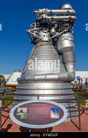 Le Rocket Garden, centre spatial Kennedy, Floride, USA Banque D'Images