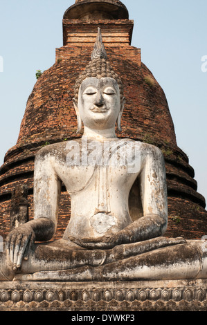 Wat Sa Si, le parc historique de Sukhothai, Thaïlande Banque D'Images