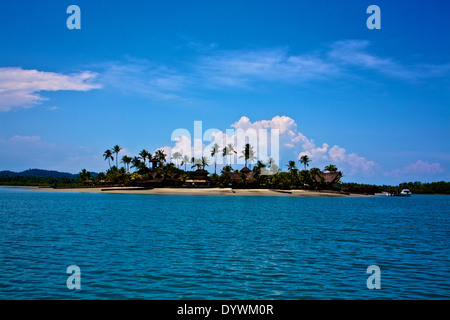 Une île privée à Baia de Todos os Santos, Salvador, Bahia, Brésil Banque D'Images