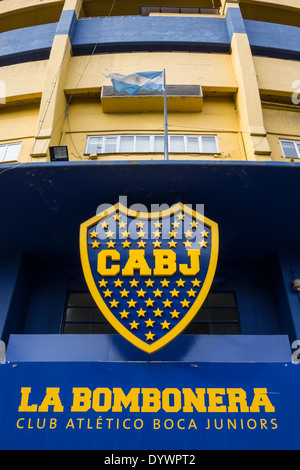 La Bombonera. L'équipe de Boca Juniors Football Stadium. Quartier de La Boca. Buenos Aires. L'Argentine Banque D'Images