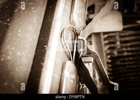 Close up photo de vieilles machines à écrire, de retouche retro Banque D'Images