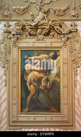 BOLOGNE, ITALIE - 16 MARS 2014 : la peinture Jacob luttant avec l'ange dans l'église Chiesa di San Domneico - Saint Dominique de 18. cent. Banque D'Images