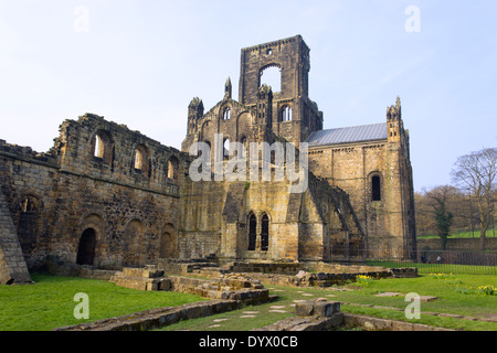 Kirkstall Abbey, The elmora , Leeds, West Yorkshire, Angleterre. un 12ème siècle monastère cistercienne. Banque D'Images