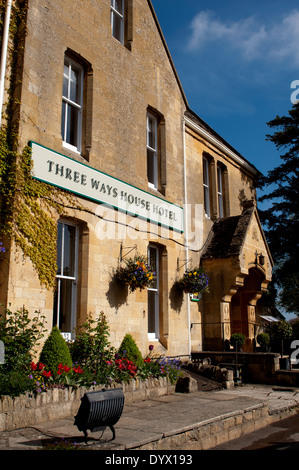 Les trois façons House Hotel, Mickleton, Gloucestershire, England, UK Banque D'Images