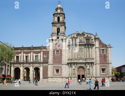 Eglise de Santo Domingo Centre Historique Mexico Mexique Banque D'Images