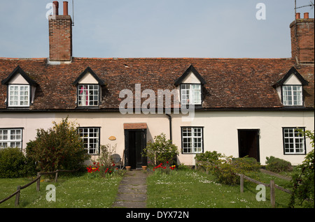 Maisons dans Great Finborough Suffolk Banque D'Images