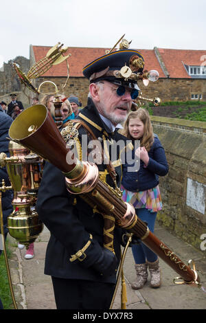 Whitby Goth Week-end, Avril, 2014. Whitby, North Yorkshire, Angleterre. UK Banque D'Images