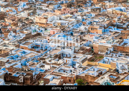 Vue sur le fort de Taragarh, Bundi Bundi, Rajasthan, Inde, Asie Banque D'Images