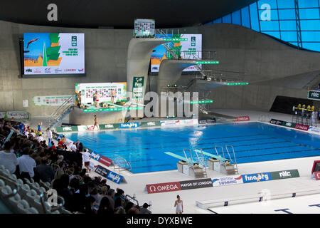 Londres, Royaume-Uni. Apr 26, 2014. 26 avril 2014. FINA/NVC Diving World Series 2014 Centre Aquatique de Londres, Royaume-Uni. Crédit : Simon Balson/Alamy Live News Banque D'Images